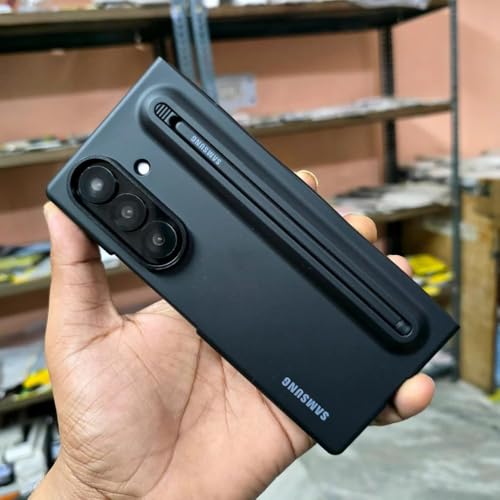 Image of Magnetic Original for Samsung Galaxy Z Fold 7 Case /Cover with S Pen | 360 Full Protection Cover | Slim Matte Hard Back Case | Premium Shockproof Design Durable, Ultraslim (Black)