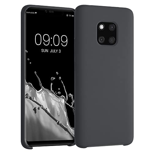 kwmobile Cover per Huawei Mate 20 Pro Custodia - Back Case per Smartphone in Silicone TPU - Protezione Gommata - nero matt