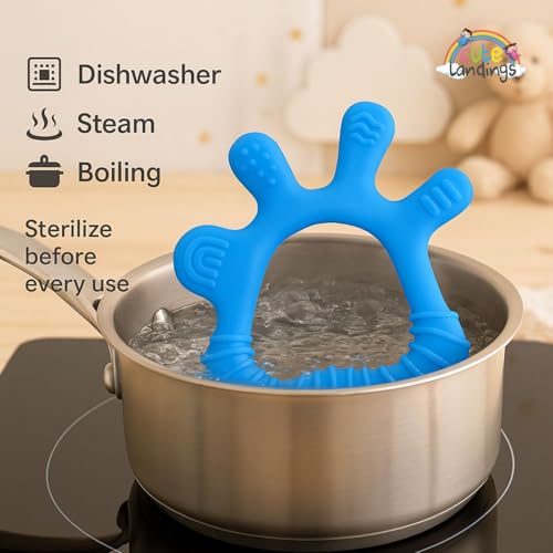 Image of Silicone Teething Toy for Newborn Baby Girls & Boys| BPA-Free, Food-Grade | Gum Relief, Chewing Aid |Teether| Easy-to-Grip Essentials (3+ Months)