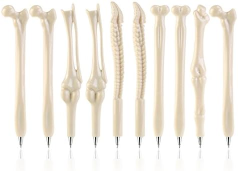 Creative Novelty Gift Pen Bone Ballpoint Pen Gel Ink Pen for Kids School, Office, Family use Pack of 20