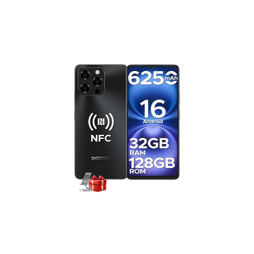 DOOGEE Note 58 Smartphone Android 16, 32GB+128GB/2TB TF Cellulare, 6.75