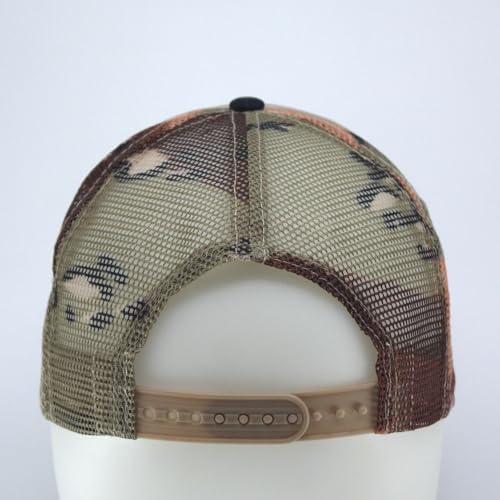 Image of The Vintage Year High Crown Foam Mesh Camouflage Trucker Hat Baseball Cap