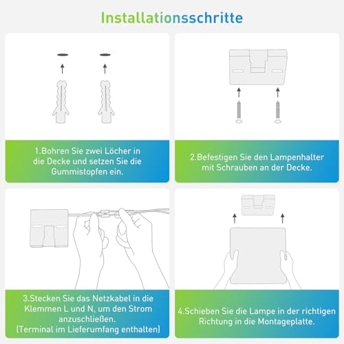 LED Deckenpanel Yafido 48W mit 30 cm Durchmesser
