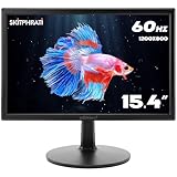 SKitphrati 15.4-inch Monitor 1200x800 Resolution PC Monitor with HDMI, VGA, 60Hz Refresh Rate, VESA Wall Mount Support, Ideal for Office and Home Use, Black