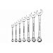Pittsburgh Professional 7 Piece SAE Ratcheting Combo Wrench Set
