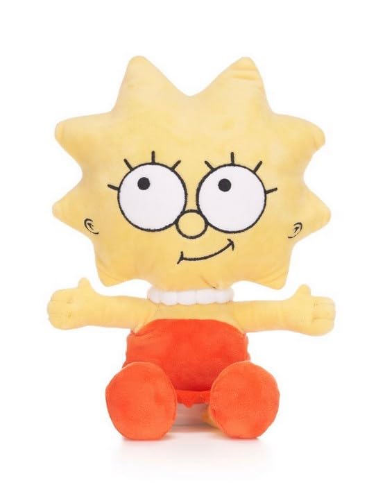 UKToyworld The Simpsons Lisa Plush 12 inch Simpsons Sister Soft Toy