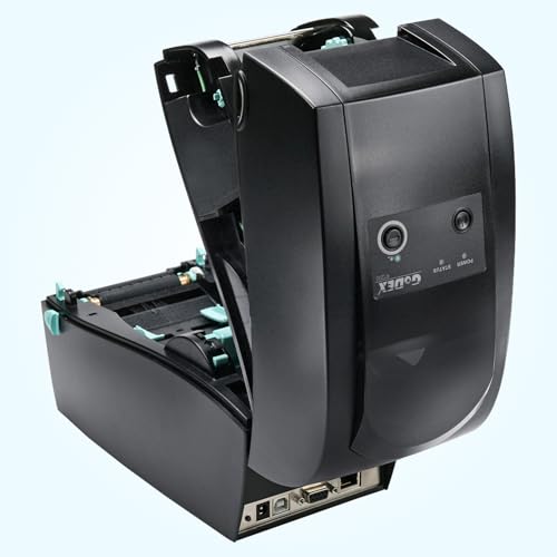 Image of McAuley Labels GoDEX RT200 2 inch Thermal Transfer Label Printer - 203 DPI Compact Barcode Printer for Product & Asset Labels - USB, Ethernet