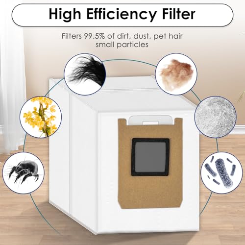 Image of (10 Pack) E28 E25 Omni Replacement Parts Compatible with Eufy E28 Omni / E25 Omni Robotic Vacuum Cleaner, 2 Roller Brushes, 2 Brush Rollers, 2 Side Brushes, 2 HEPA Filters, 2 Dust Bags, Accessories Kit