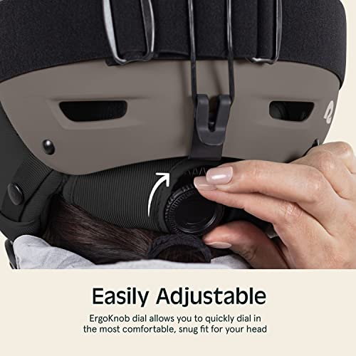 Retrospec Zephyr Ski & Snowboard Helmet For Adults - Adjustable With 9 Vents - Abs Shell & Eps Foam - Matte Basalt - Small 52-55.5Cm #TOP2