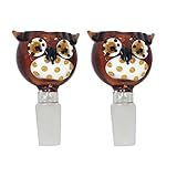 Portable Glass Bowl owl-Shaped Replacement Filter (Pack of 2)