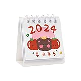 GMBYLBY Ally Desktop Calendar 2024 Mini Cartoon Up Monthly Planner For Home Office School Decorations Mini Calendar