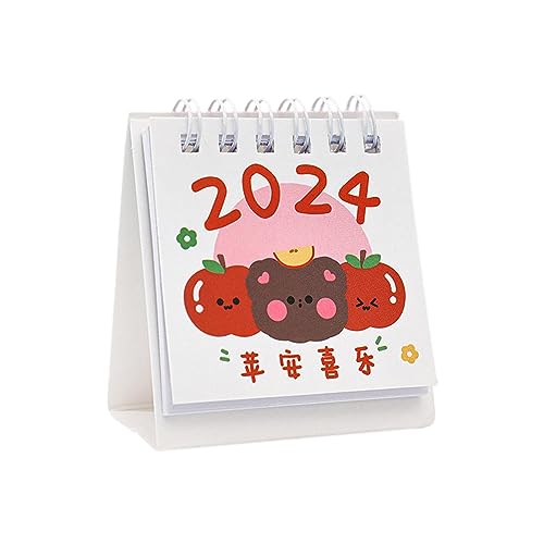 GMBYLBY Ally Desktop Calendar 2024 Mini Cartoon Up Monthly Planner For Home Office School Decorations Mini Calendar