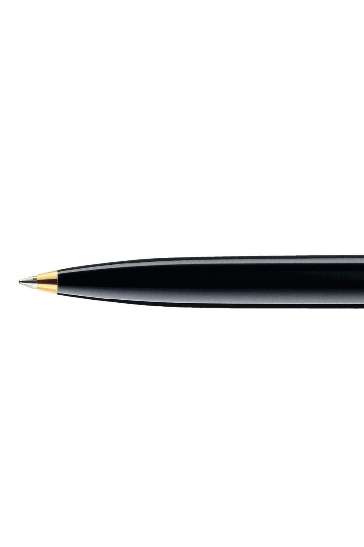 Pelikan 987792 Elegante Penna a Sfera Meccanismo a Scatto Linea K 400 Roller Souveraen Stresemann, Verde Nero, Dettagli Oro 24K, Qualità Premium, Prodotto in Germania