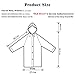 HLK.Sports Rain Coats, [2 Pack] EVA Reusable Rain Ponchos Raincoats with Hood, Size 59