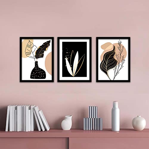 Image of kotart - Wall Paintings /Posters with Frame - Paintings for Home Decor - Modern Art Framed Wall Posters /Paintings for Living Room Bedroom Office Wall Decor Set of 3 (Art 7, 19x25 inch)