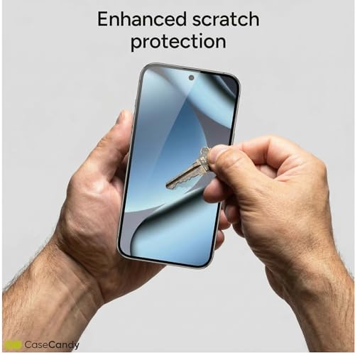 Image of Casecandy - (Pack 2 Tempered Glass Screen Protector Guard For Pixel 10 Pro XL /Pixel 9 Pro XL HD /Fingerprint Working /Case-Friendly /Easy Installation Kit