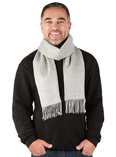 100% Pure Baby Alpaca Wool Scarf, Solid Natural Dye-free Colors for Men & Women3