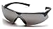 Pyramex Onix Safety Eyewear, Silver Mirror Lens With Black Frame