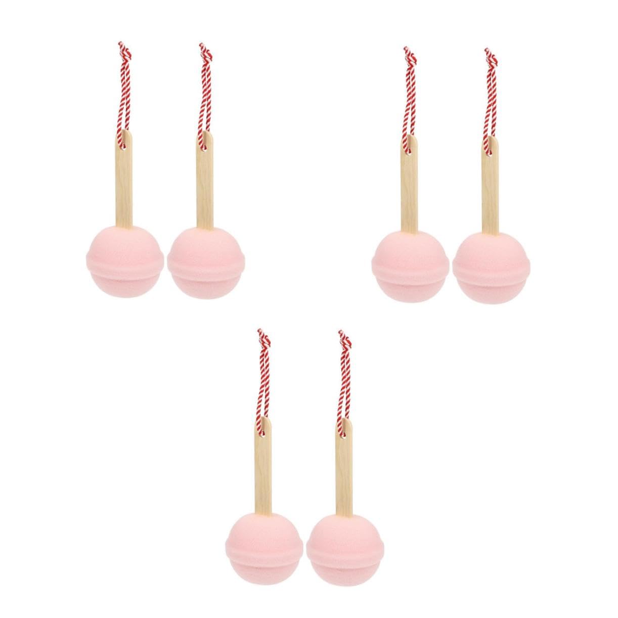 minkissy 6 Piezas Esponja De Baño Esponjas De Ducha De Masaje Linda Esponja Vegetal Esponja De Ducha para Niños Espalda De Lufa Almohadilla De Limpieza De Ducha Suave Bebé Venda
