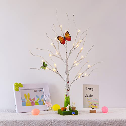 Vanthylit Easter Tree With Timer Battery Operated, Light Up Indoor Spring Decorations, Centerpiece Table Decorations For Home Décor, White Easter Tree Gifts For Kids (2Ft, Warm White) #TOP6