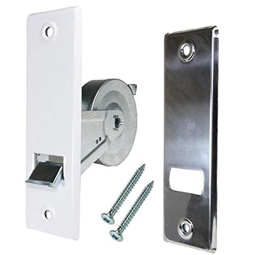 Preisvergleich Produktbild Rolladen Gurtwickler 135 mm Lochabstand (Verschraubung) mit Metallblende Set Einlaßwickler