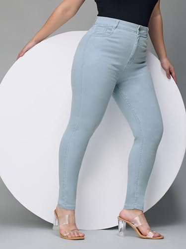 Image of Miss Chase A+ Women's Bootcut High Rise Regular Length Stretchable Denim Jeans