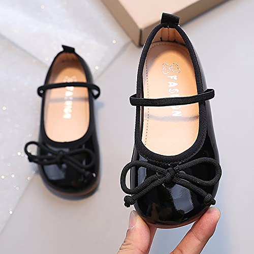 Generic Toddler Girl Mary Jane Dress School Non-Slip Soft Sole Leather Bowknot Kids Swim Shoes2