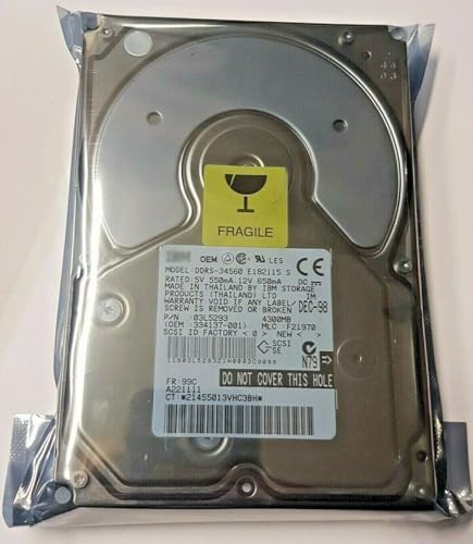 Disco duro 4GB DDRS-34560 PN 03L5293 Ultra Wide SCSI de 68 pines para servidores antiguos