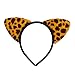 Lux Accessories Brown Black Spots Jaguar Ears Bowtie Tail Costume Party Dressup