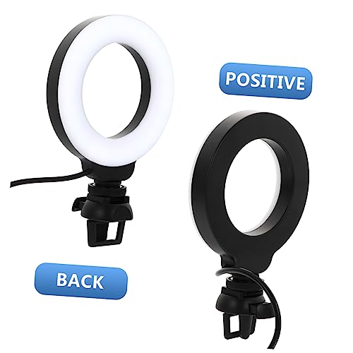 Luz de videoconferencia OSALADI de ABS resistente con clip ajustable 6
