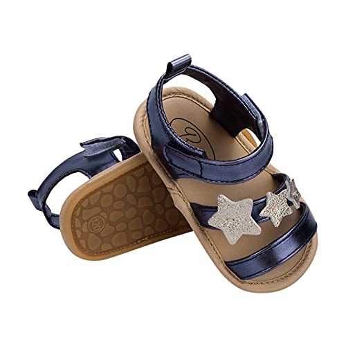 Baby Boys Girls Summer Sandals Non-Slip Rubber Sole 0-18M Infant Slippers PU Crib Shoes for Toddler First Walkers3