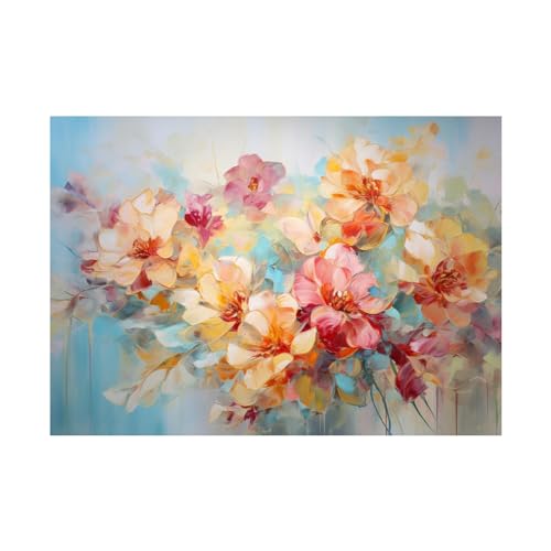 Toile murale de 50 x 70 cm et peinture d'art floral pour decoration de cuisine