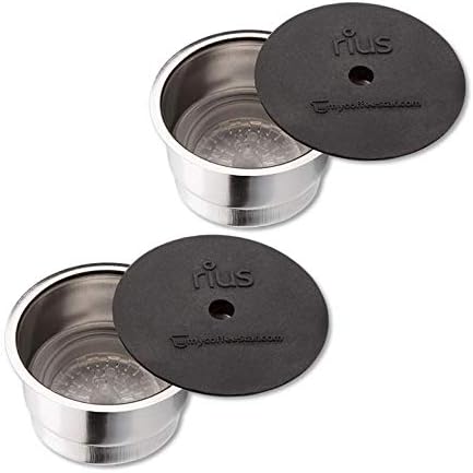 mycoffeestar Rius double pack: 2 refillable coffee capsules for Tchibo Cafissimo® and Capitally® machines.