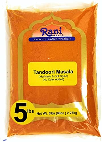 Rani Tandoori Masala (Natural, No Colors Added) Indian 11-Spice Blend 3oz (85g) PET Jar ~ Salt Free | Vegan | Gluten Friendly | NON-GMO | Indian Origin