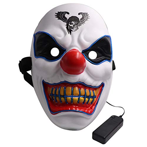 Preisvergleich Produktbild llv Teufelskuss Clownmaske Leuchtmaske Kaltlichtlinie