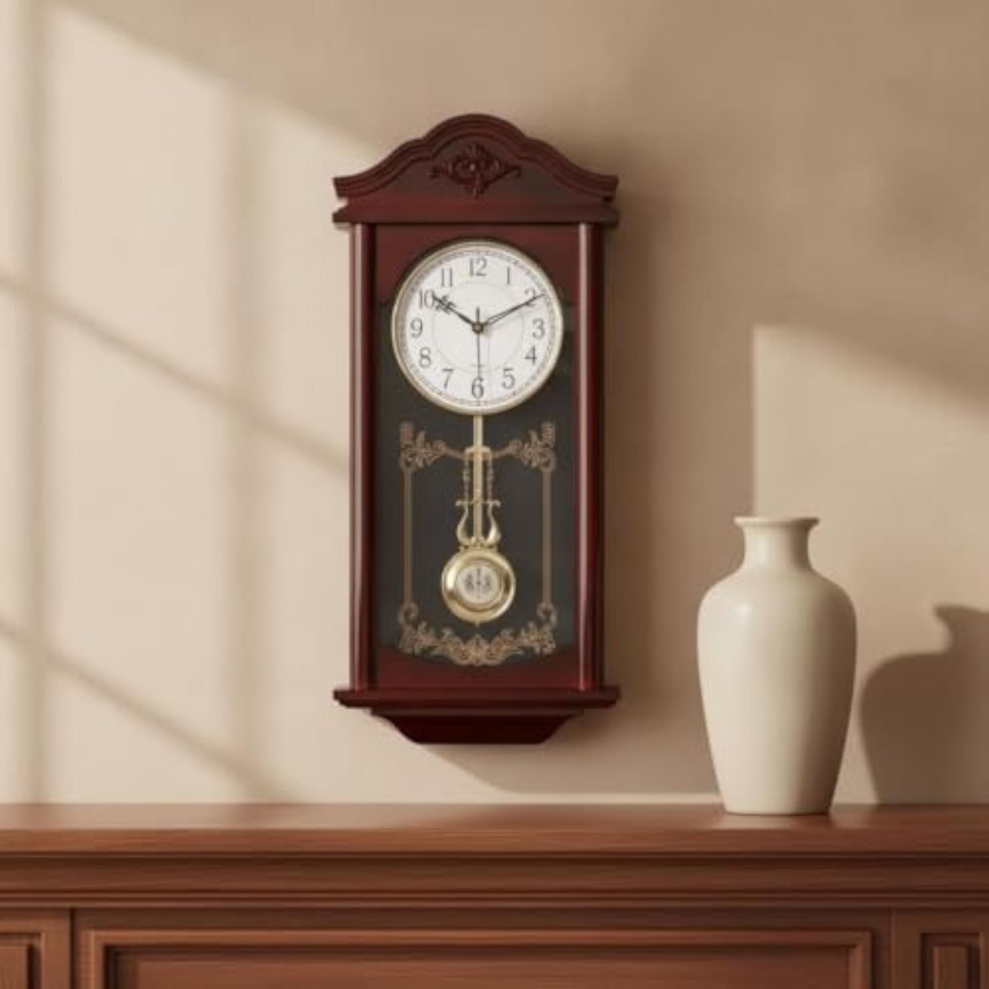 Powered Mantel Clock with Sweep Movement