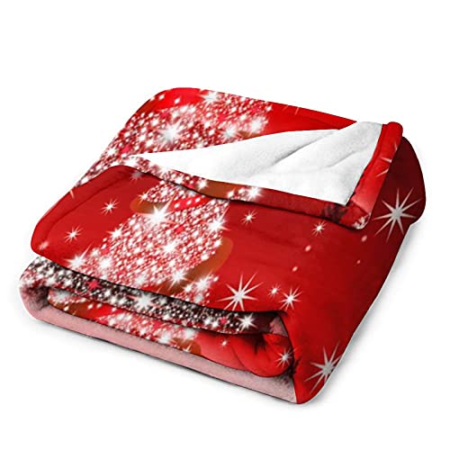 Alibiffy Moose Sherpa Throw Blanket Christmas Theme Fleece Blanket For Sofa Couch Red Gird Plush Blanket Stain Resistant Room Decor Xmas Gift Blanket 50"×60" #TOP2