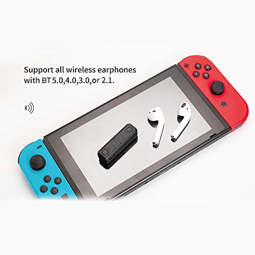 Cucudy GuliKit Tipo-C Adaptador de transmissor sem fio de áudio USB BT Transceptor de baixa latência