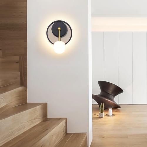 Image of XEYOU 18W Modern Wall Sconce Lighting Indoor LED Creative Wall Light Fixture Clock Shape Decoration Wall Lamp for Living Room Bedroom Stair Corridor