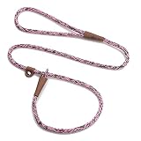 Mendota Pet Slip Leash - Dog Lead and Collar Combo - Made in The USA - Pink Camo, 3/8 in x 4 ft - fo