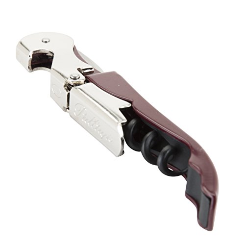 True Fabrication Pulltap's Double-Hinged Corkscrew, One Size, Burgundy #TOP3