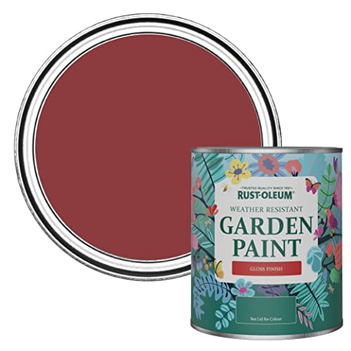 Rust-Oleum Red Mould-Resistant Garden Paint In Gloss Finish - Empire Red 750ml