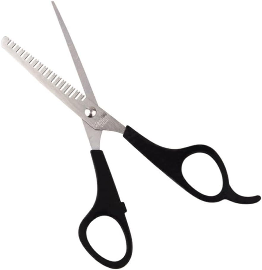 2 Sets 6pcs Hairdressing Scissors and Hair Cutting Combs Kit Professional Salon Barber Tools with Metal and Plastic Material for Families and Hairdressers