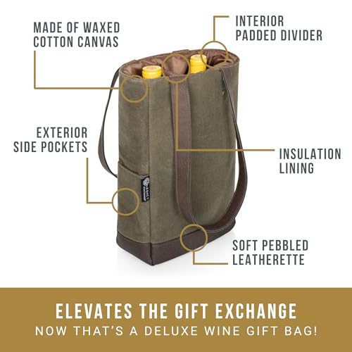 Legacy 2-Bottle Waxed Canvas Tote