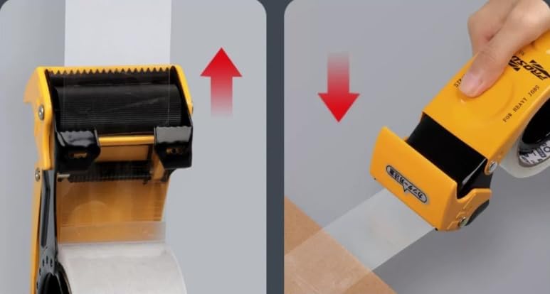 1.96~2.36 inch Wide Package Tape Dispenser with Strong Thick and Durable Dispenser, Safe and Noise-Free for Transport Mobile Storage and mailing, Carton and Box Seal (fit 1.96 inch Wide Tape)