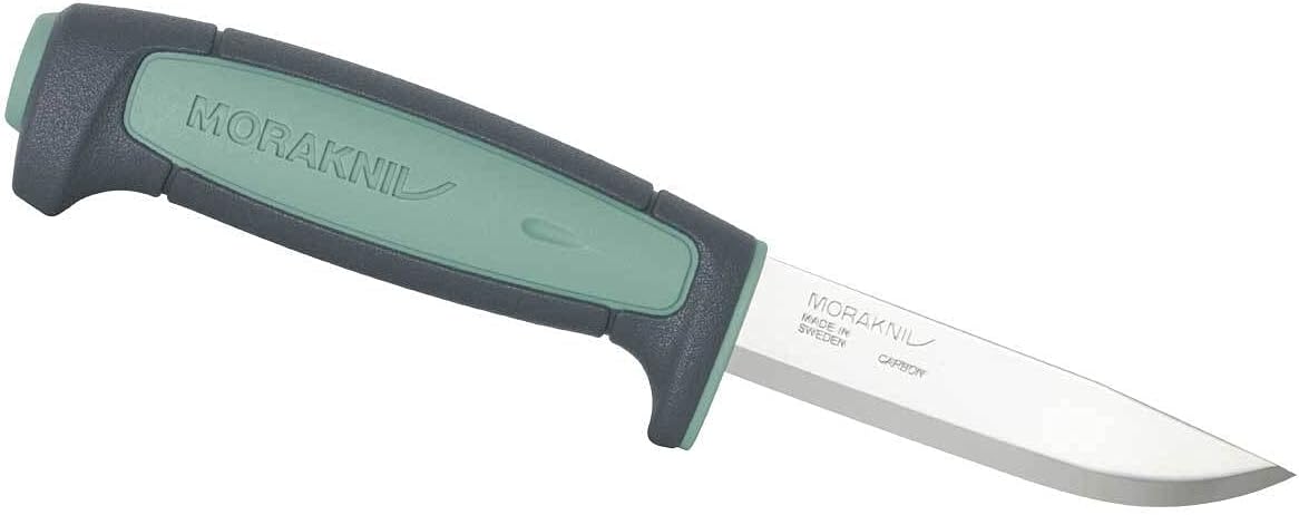 Morakniv Craftline Basic 511 High Carbon Steel Fixed Blade Utility Knife and Combi-Sheath, 3.6-Inch Blade, Red and Black, One Size (M-12772) : Everything Else