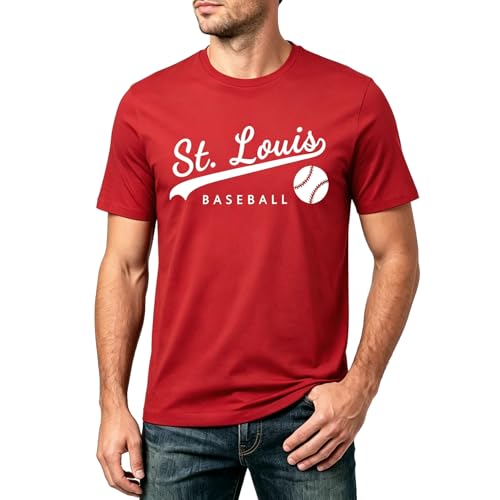 Mens Vintage Baseball Fans Team Color T Shirt for Men Women