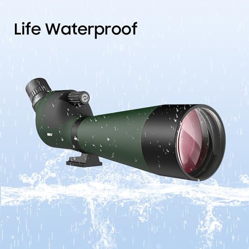 IBQ 20-60x85 Spotting Scope, Spotting scopes for Target Shooting, Spotting scopes for Hunting, BAK4 High Definition Waterproof Spotter Scopes for Bird Watching,with Tripod by IBQ - Image 5