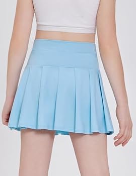 Arshiner Girl's Tennis Skirts with Shorts Athletic Pleated