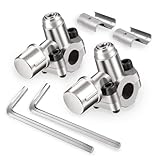 BPV31 Bullet Piercing Valve (2Pcs), Zinc Alloy Needle Valve Three-in-one Kit, Air conditioner and fridge refrigeration accessories, Compatible with 1/4,5/16,3/8 inch Universal Refrigerator Tubing